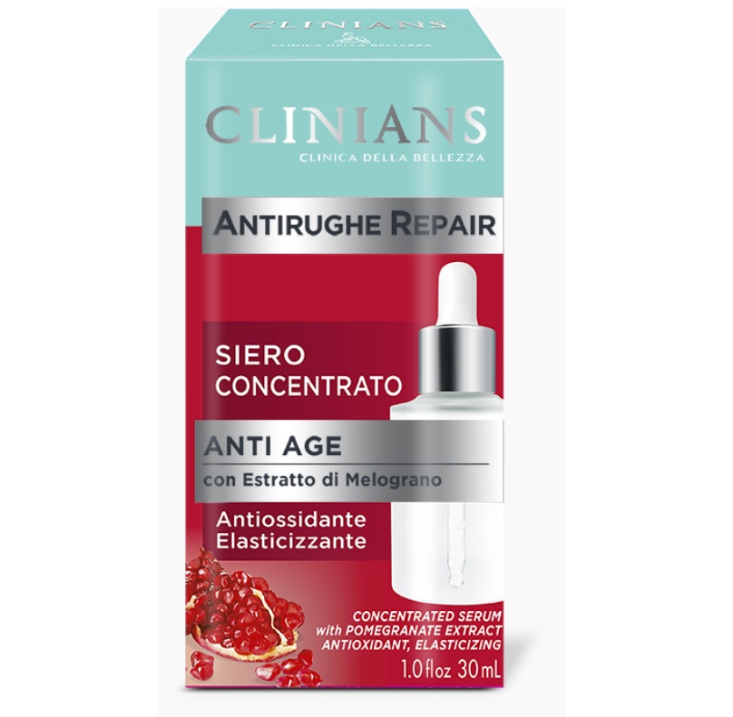 Clinians Antirughe Repair Siero Concentrato Anti Age con Estratto di Melograno (30 ml)